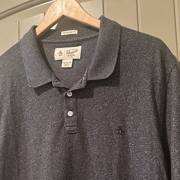 Original Penguin Charcoal Polo Shirt - Picture 2 of 5